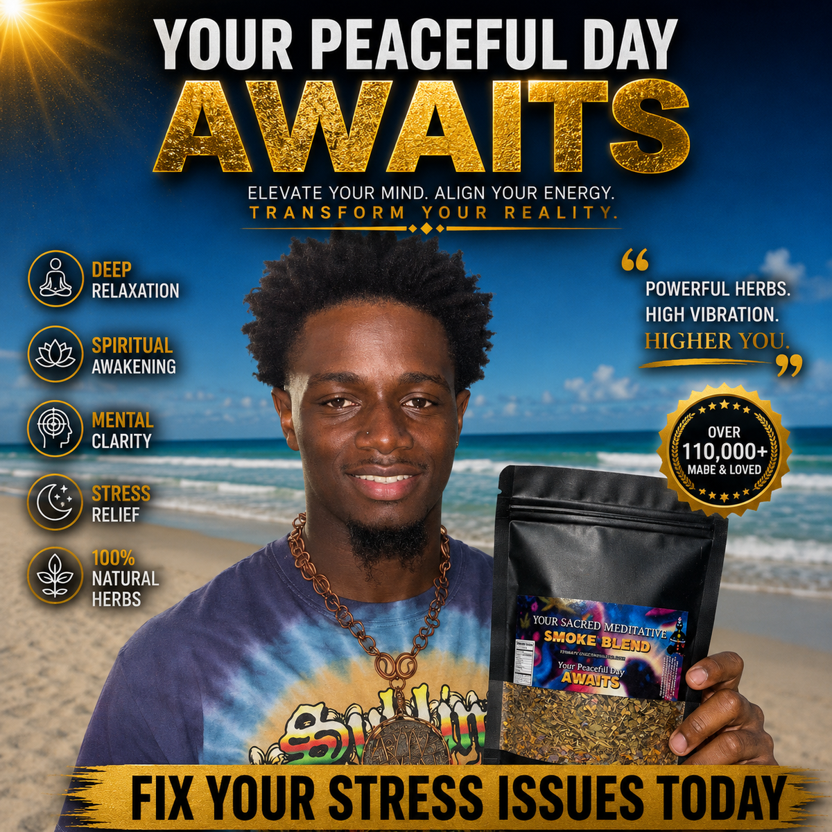 Sacred Meditative Smoke Blend (Rare) | Relaxation & Meditation
