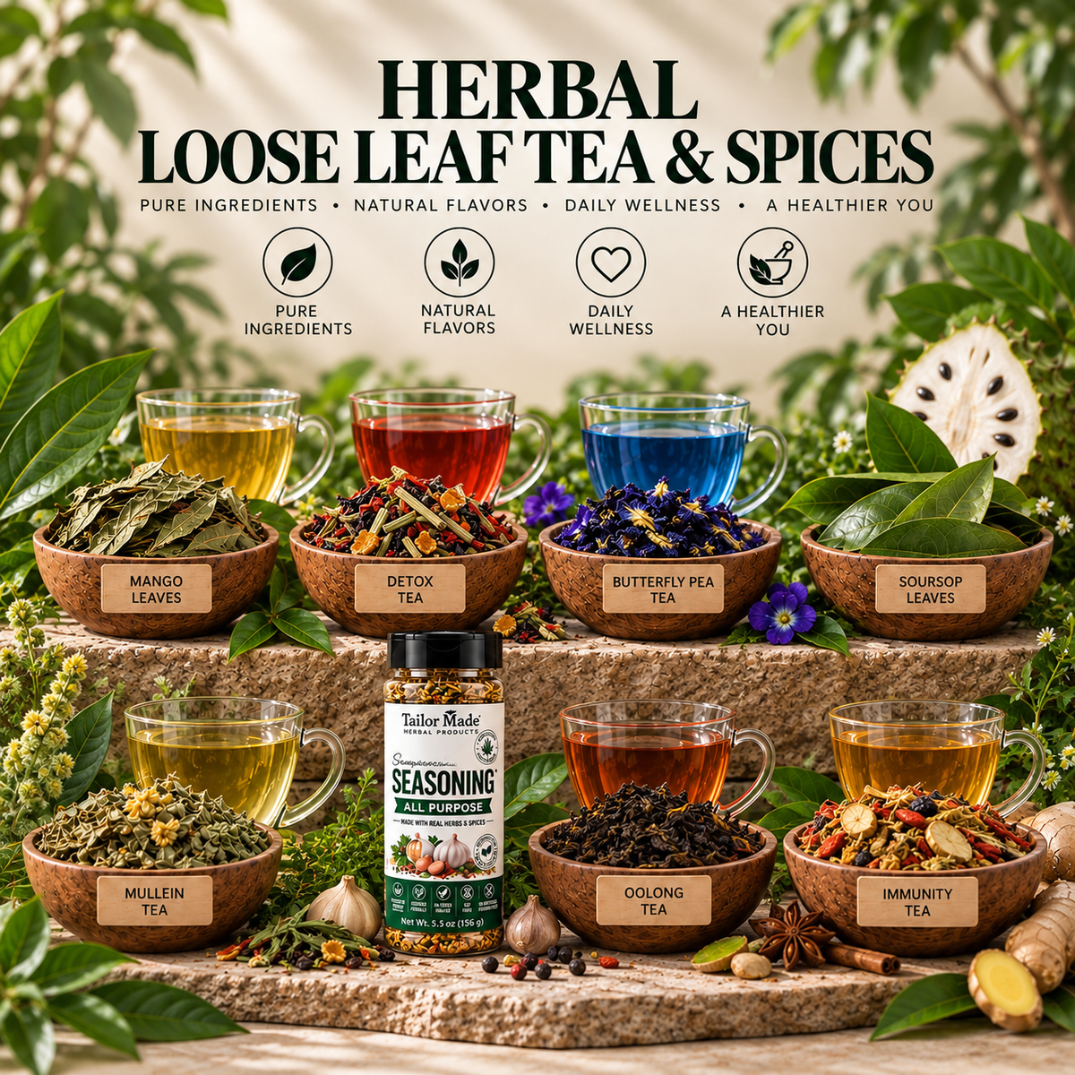HERBAL LOOSE LEAF TEA - Tailor Made Herbal Products