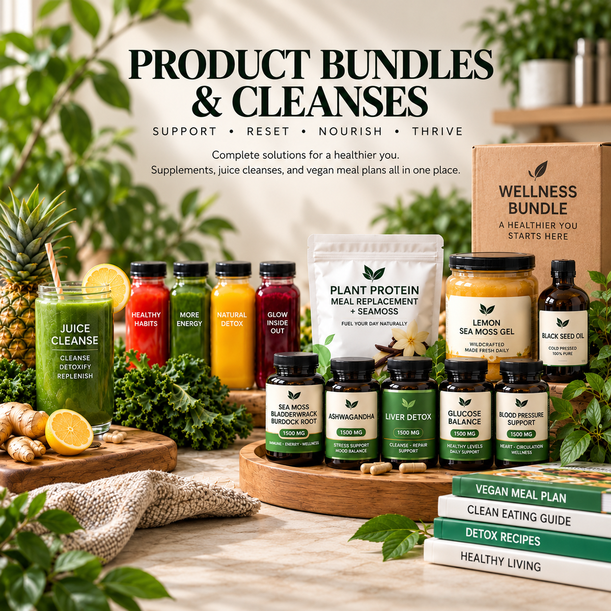 Product bundles and cleanses