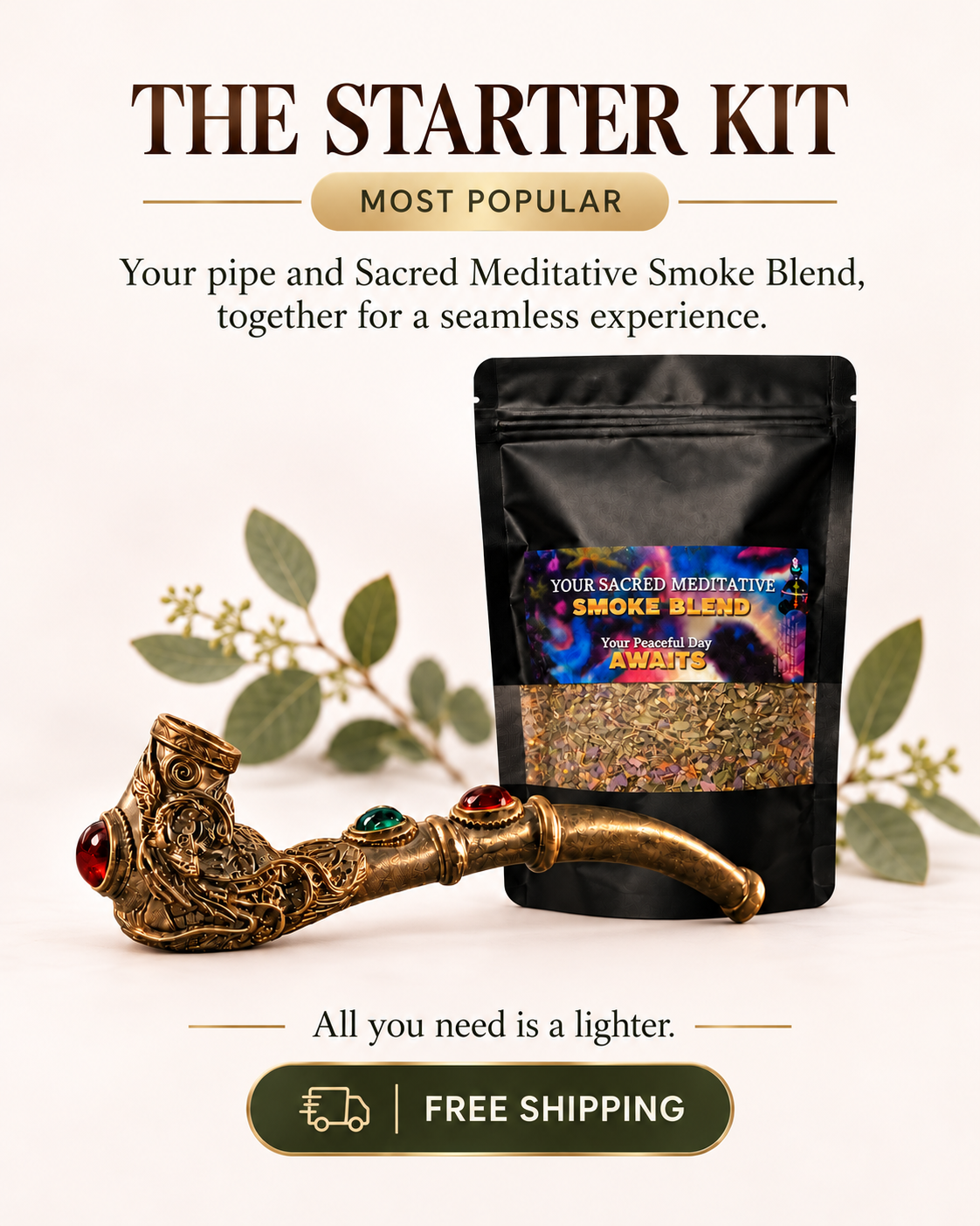Sacred Meditative Smoke Blend (Rare) |     Relaxation & Meditation